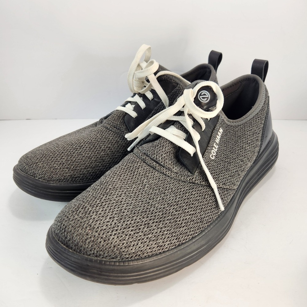 Cole Haan Men's Grandsport Journey Knit Lace-up Casual Sneakers Gray Size 12M